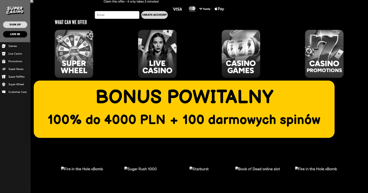 SuperCasino - Najlepsze Sloty Online i Bonus w Polsce